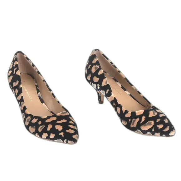 Anthropologie Leopard Print Velvet Heel w/ Cushion Insole Size 6 - Picture 3 of 5